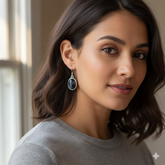 Pietersite Oval Cabochon Earrings