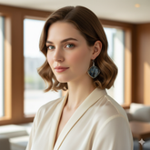 Pietersite Cushion Cabochon Earrings