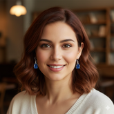 Graceful 925 Sterling Silver Kyanite Oval-Cut Earrings – Refined 1" Handmade Jewelry