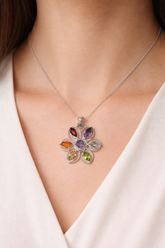 925 Sterling Silver Chakra Pendant