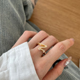 Wrong way silver ring