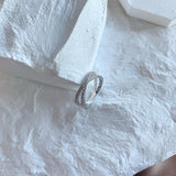 Cross infinity Silver Ring