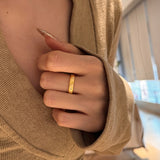 Simple silver ring