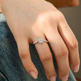 Infinite sparkle silver ring