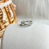 Cross infinity Silver Ring