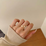 Petal Whisper Silver Ring