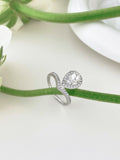 Moon Pearl Silver Ring