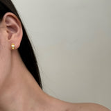 Moon Glow Silver Studs 18k