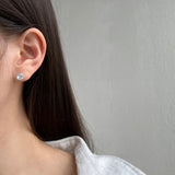 Simple Spark Silver Studs