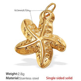 STAR FISH PENDANT 18K POLISH