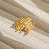 Fashion 18K Plated Ring – Gold Plated Stainless Steel Style