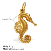 18K Plated Pendant – Stainless Steel with Gold Finish