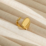 Fashion Ring – Gold Plated Stainless Steel Modern Design