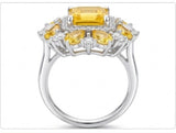 Citrine Ring – Stylish Golden Stone Jewelry
