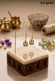 Green Amethyst Gold Plated Earring – Elegant Gemstone Jewelry