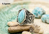 Larimar Ring – Stylish Ocean Blue Stone Jewelry