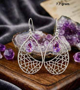 Amethyst Earring – Purple Gemstone Elegant Jewelry