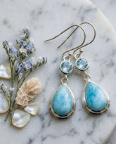 Larimar Earring – Stylish Ocean Blue Jewelry