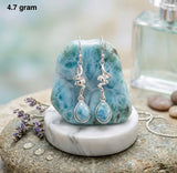 Larimar Earring – Blue Gemstone Fashion Jewelry