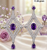 Amethyst Earring – Elegant Purple Gemstone Jewelry