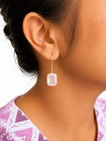 Pink Quartz Earring – Elegant Pink Gemstone Jewelry