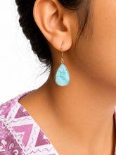 Larimar Earring – Elegant Ocean Blue Gemstone Jewelry