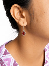 Hessonite Earring – Elegant Honey Brown Gemstone Jewelry