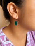 Green Quartz Earring – Elegant Green Gemstone Jewelry