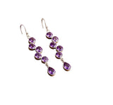 Royal Amethyst Earring – Elegant Purple Gemstone Jewelry