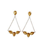 Golden Citrine Earring – Radiant Yellow Gemstone Jewelry