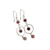 Velvet Garnet Earring – Rich Red Gemstone Jewelry