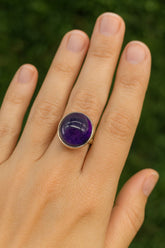 Amethyst Ring in 925 Sterling Silver – Stone of Calmness and Intuition