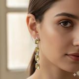 Lemon Quartz Fancy-Cut Earrings