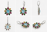 Tourmaline and Blue Topaz pendant