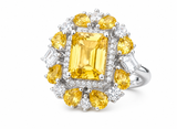 Citrine Ring – Stylish Golden Stone Jewelry
