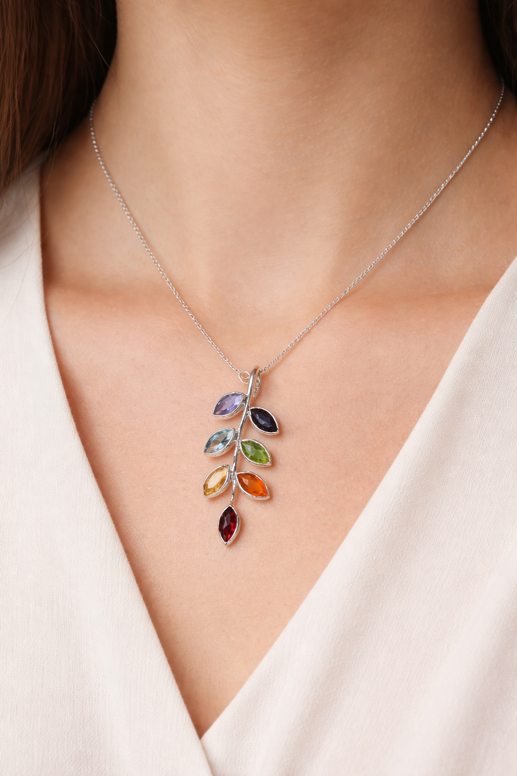 925 Sterling Silver Chakra Pendant