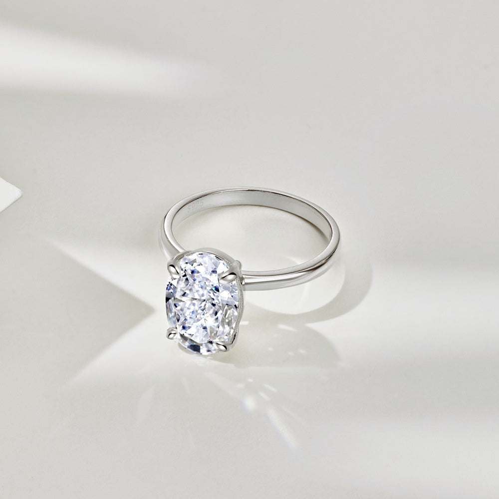 Silver Mirage Crest Ring