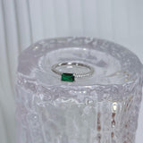 Emerald baguette ring