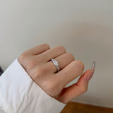 Marquise silver ring