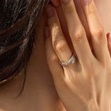 Silver endless ring