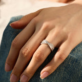 Silver endless ring