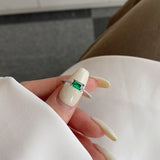 Emerald baguette ring