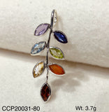 925 Sterling Silver Chakra Pendant – Seven Natural Chakra Stones, Healing Energy Pendant, Handcrafted Spiritual Jewelry