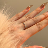 Diamond Glow Silver Ring