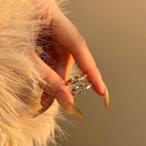 Diamond Glow Silver Ring