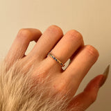 Diamond Glow Silver Ring