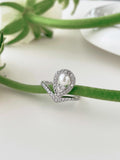 Moon Pearl Silver Ring