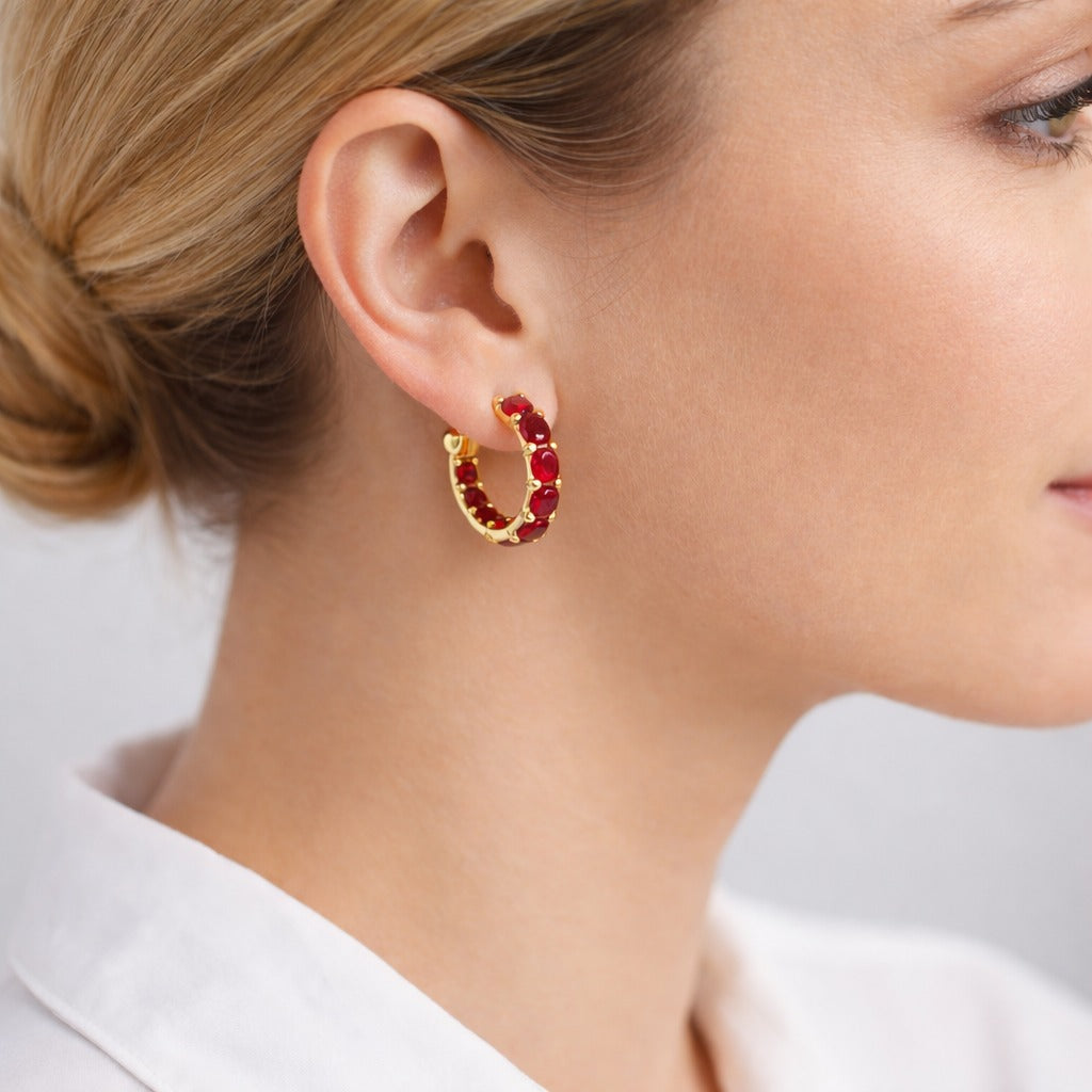 Indian Ruby Earring