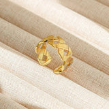 Fashion Ring – Gold Plated Stainless Steel Design