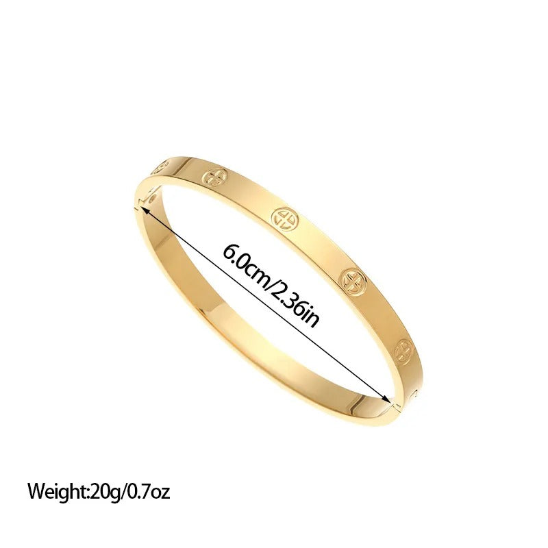 Fashion Bracelet – Stainless Steel with Gold Plating Finish